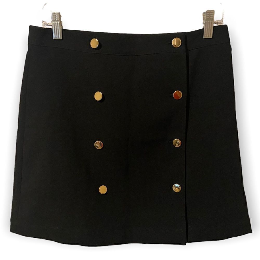 Banana Republic Double-Breasted Mini Skirt